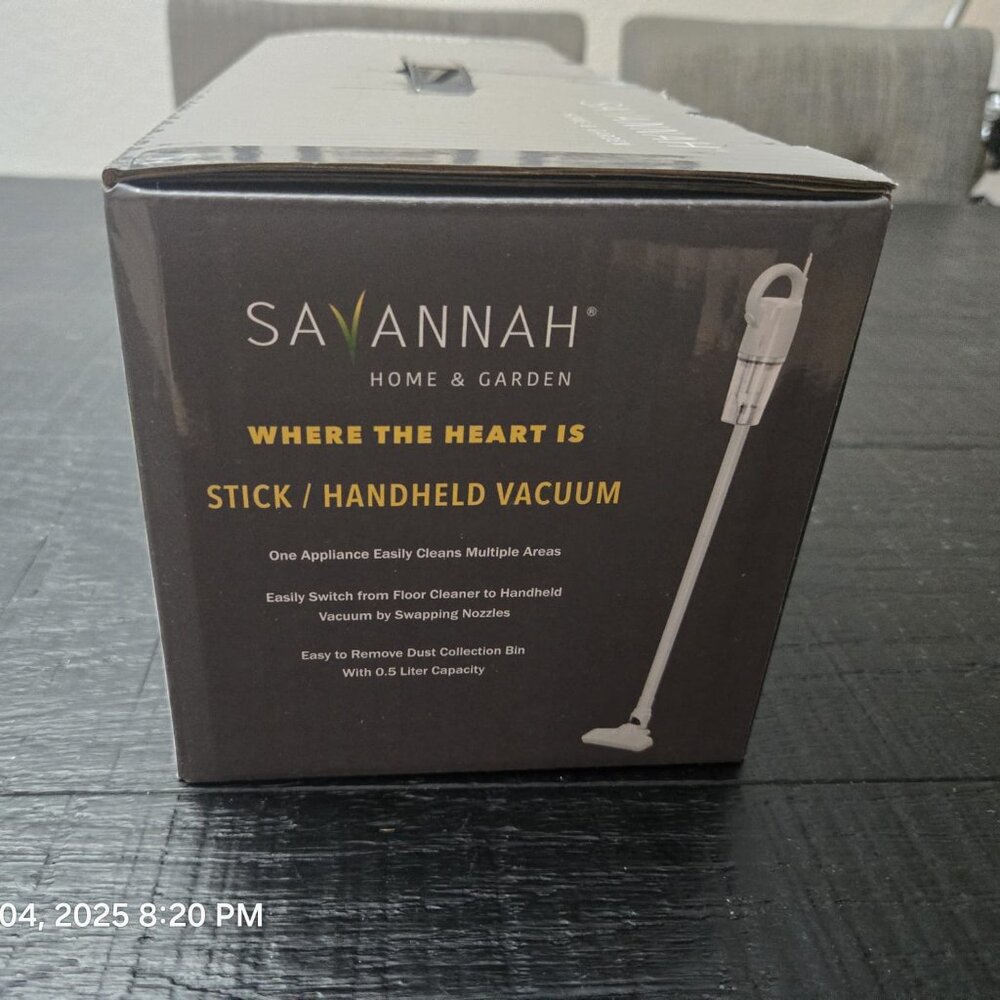 Savannah Home & Garden Stick/Handheld Vacuum